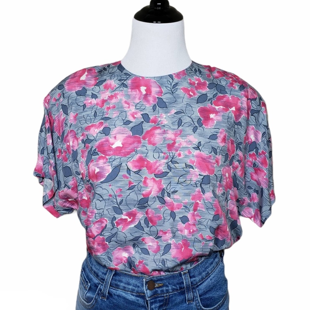 Vintage Floral Blouse